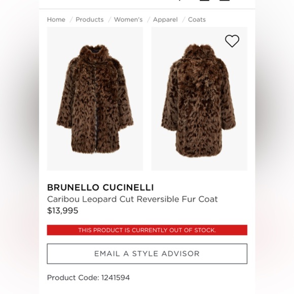 Reversible fur coat - Picture 1 of 8